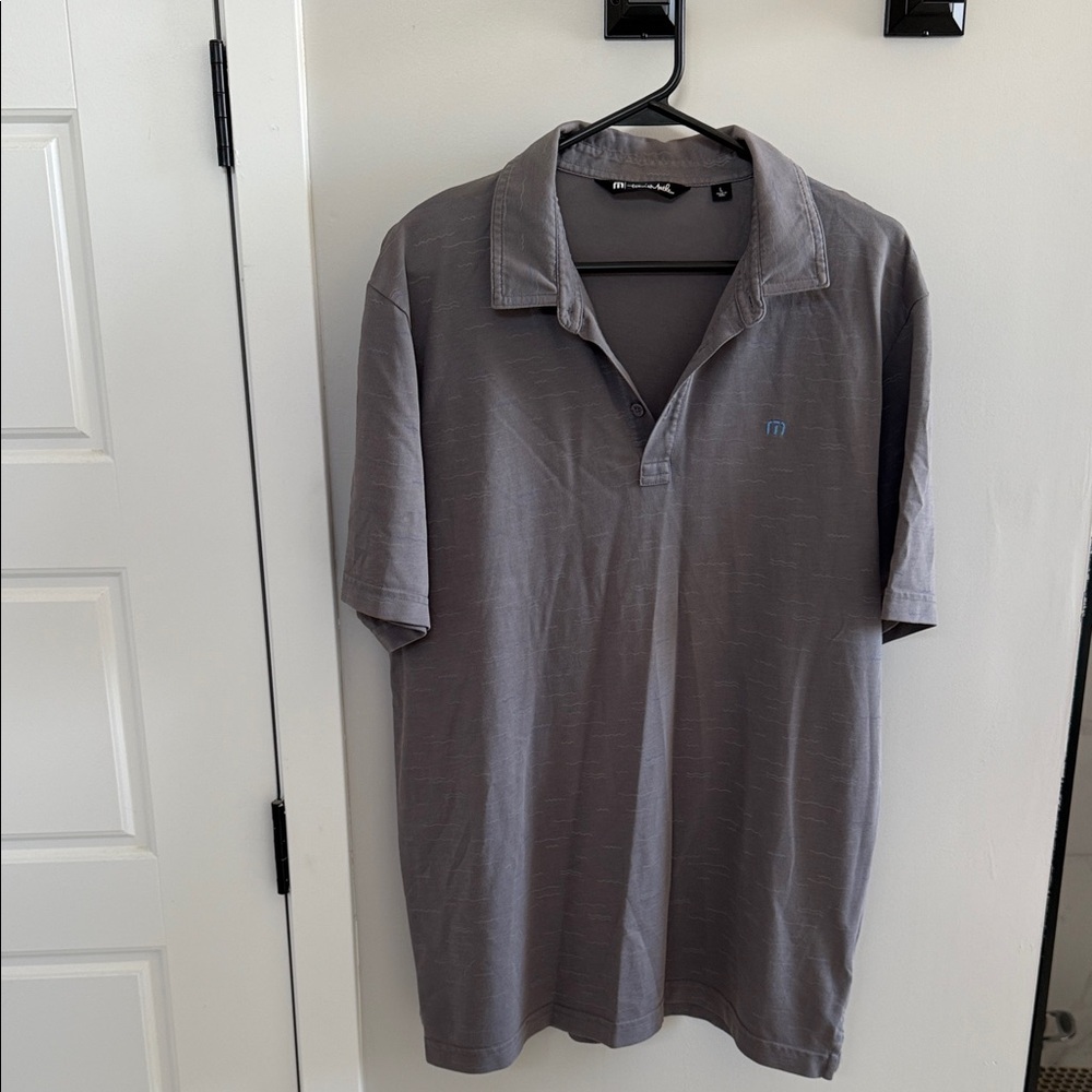 Travis Mathew Gray Polo Shirt